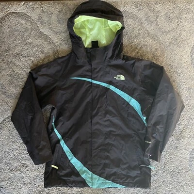 North Face Girls LG 14/16 Hyvent Mesh Lined Windbreaker Jacket Grey Shell Only - Image 1 of 4