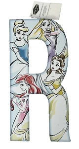 Disney Princesa Decoración de Pared Letra R Madera Cenicienta Ariel Belle Rapunzel 10x5" - Imagen 1 de 3