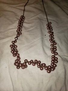 New Willow Bay Ombre Faux Pink Pearl Necklace - Picture 1 of 5