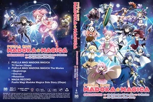 ENGLISH DUBBED Puella Magi MADOKA MAGICA Collection +Movie+Story DVD All Region - Foto 1 di 5