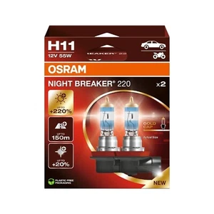 Osram 2 Pz H11 Neu Night Breaker Gen 2 +220% 55W Halogen Glühbirne Gelb + 150mt - Bild 1 von 4