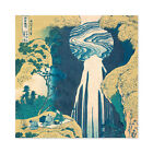 Hokusai Amida Fall Kisokaido Road Japanese Waterfall Large Wall Art Print Square