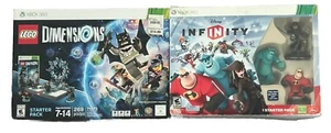 Lego Dimensions (Sealed) & Disney Infinity (New Open Box) Xbox 360 Bundle Lot - Picture 1 of 6