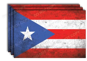 3x Puerto Rico Flag Decal 3M Sticker Car Vehicle Truck Window Auto Glass Laptop - Bild 1 von 5