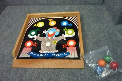 Vintage Pressman Clown Skill Ball Floor Bowling Game w/4 Balls #2201 - Original - Image 1 of 4