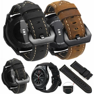 Correa de pulsera de cuero para Samsung Galaxy Watch 4 clásico 42/46 mm 6 5 40 44 mm - Imagen 1 de 27