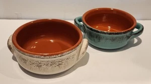 2er Set DeSilva Sammlerstück Terrakotta Suppenschalen/Backgeschirr Made in Italy - Bild 1 von 4