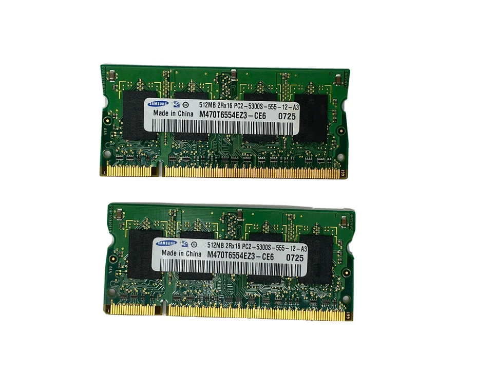 Samsung 512MB DDR2 SODIMM RAM m470t6554ez3-ce6 Foto 1 de 1