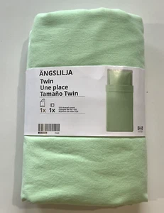 New IKEA ANGSLILJA Twin Duvet Cover with Pillowcase Light Green bed Set - Picture 1 of 7