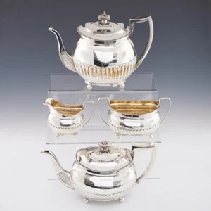 A Four Piece George III Sterling Silver Tea And Coffee Service London 1809 - Picture 1 of 9