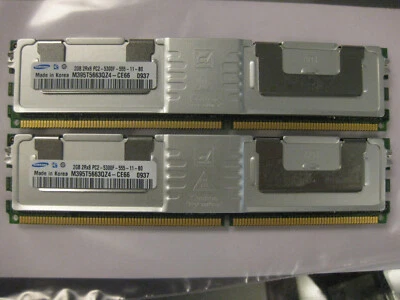 4GB SAMSUNG ( 2GB  x 2 ) M395T5663QZ4-CE66 2Rx8 PC2-5300F Server Memory - Image 1 of 4