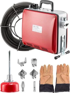 Rohrreinigungsgerät 500W 16mm Spirale Abfluss für Ø20-200 mm Rohrleitungen - Bild 1 von 7