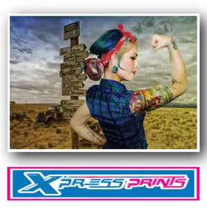 WE CAN DO IT ROSIE RIVETEER WARTIME GIRL POWER POSTER STAMPA A4 A3 & LAMINATO - Foto 1 di 10