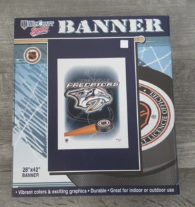 Bandera vertical interior exterior de los depredadores de Nashville 28" x 42" logotipo de la NHL de colección - Imagen 1 de 5