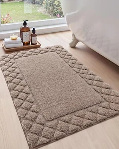 Machine Washable Bath Mats for Shower Ultra Soft Absorbent Bathroom Rugs with... - Picture 1 of 9