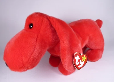 De colección Ty Beanie Buddy 12" Red Dog Rover Nuevo con Etiquetas 1998 Foto 1 de 4