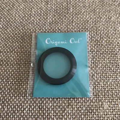 Auténtico Origami Owl BZ3003 Medio Negro Twist CARA solo "Nuevo en Paquete" Foto 1 de 3