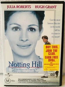 Notting Hill, (Hugh Grant, Julia Roberts) Region 2 & 4 DVD, Like New - Picture 1 of 4