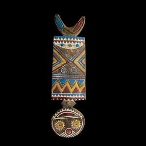 Afrikanische Kunst Bobo Völker, Bwa Planke Eule Maske Stammesgesichtsmaske Holz Hand-G1112 - Bild 1 von 24