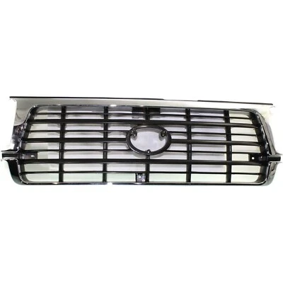 Conjunto de parrilla delantera negra y cromada para Toyota Land Cruiser 95-97 Foto 1 de 4