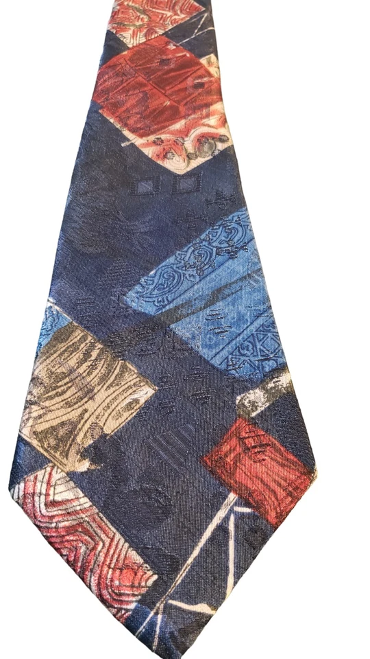 Corbata de Colección Don Loper Beverly Hills Geométrica Abstracta Novedad Hecha en EE. UU. Foto 1 de 4