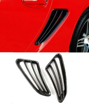 Cubierta de admisión de conducto de aire de ventilación lateral de fibra de carbono para Porsche Cayman S 987 2006-2012 Foto 1 de 4