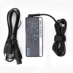 NEW Genuine 45W TYPE-C Adapter For Lenovo Chromebook C330 300e 100e 500e Yoga - Picture 1 of 9