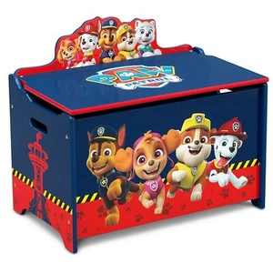 Toy Box Chest Organizer Bin Kids PAW Patrol Bedroom Playroom Marshall Skye Blue - Picture 1 of 8