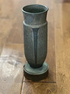 Florero cementerio vintage de bronce macizo ¡muy pesado! - Imagen 1 de 7
