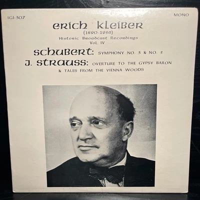 Erich Kleiber/Schubert, J. Strauss Historic Broadcast Recordings Vol 4 LP SEALED - Image 1 of 4