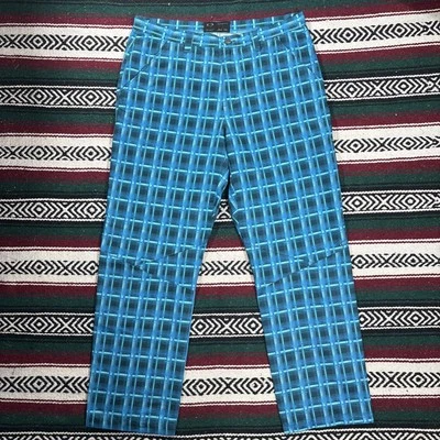 Vintage Oakley Golf Pants 38x34 Blue Plaid ￼ - Image 1 of 4