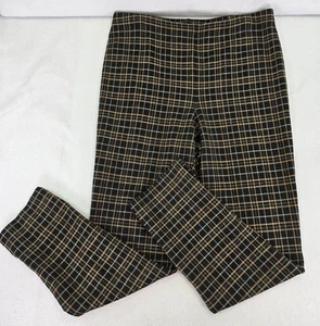 Pantalones Ponte J Jill Para Mujer Pull On Elastizados Pierna Ajustada A Cuadros Talla Grande - Imagen 1 de 11