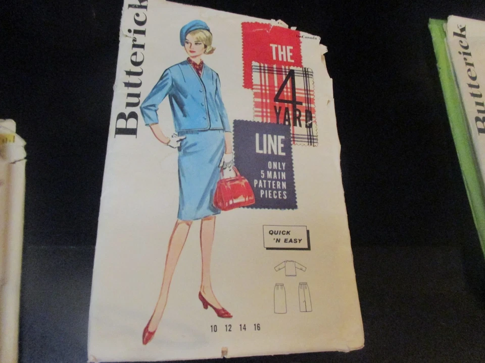 VINTAGE UNCUT BUTTERICK SEWING PATTERN-2594~EASY 5 MAIN PATTERN PIECES - Image 1 of 1