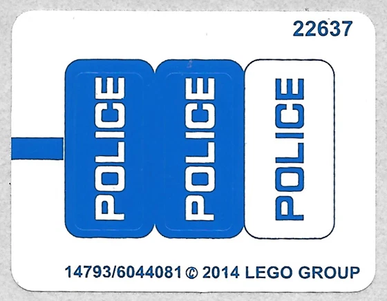 HOJA ADHESIVA LEGO 60041 LADRÓN PERSECUCIÓN del set Nuevo Foto 1 de 1