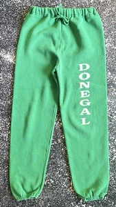 Vintage 90s Donegal Wrestling Sweatpants Green White  Lancaster PA - Picture 1 of 7