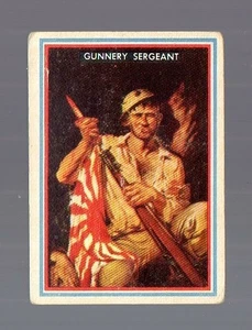 1953 Fighting Marines Card # 37 - TOPPS - Gunnery Sergeant - Picture 1 of 2