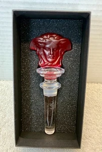 Versace Rosenthal Medusa Rot Kristall Flaschenverschluss mit Original Box Limited Edi - Bild 1 von 7