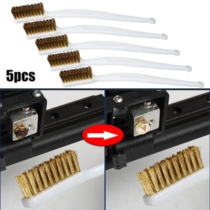 Pack of 5 Professional Quality Brass Wire Brushes with Reliable Grip Design - Picture 1 of 11