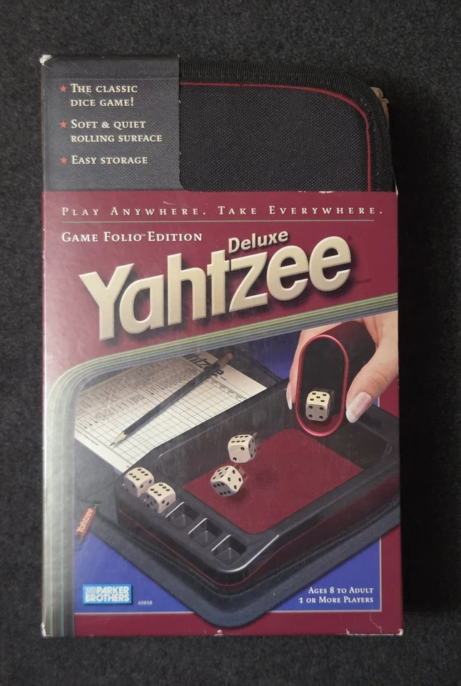Yahtzee Deluxe Folio Edition Game NEW IN PACKAGE Zip Case Game 2003 Hasbro READ - Image 1 of 4