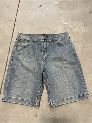 Y2K Baggy Reunion Jorts Size 38 Light Wash South Pole Style - Image 1 of 4