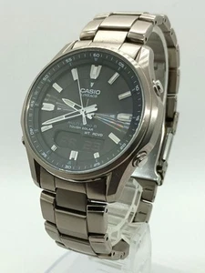Casio LINEAGE LCW-M100T Titanium Solar Radio Watch Custom Reverse LCD - Picture 1 of 10