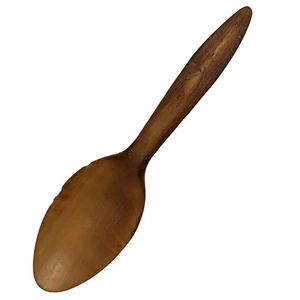 Charming Rustic Vintage Dining Serving 7" Spoon Small Hand Carved - Picture 1 of 6