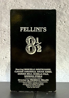Fellini's 8 1/2, (VHS)  Marcello Mastroianni, Claudia Cardinale  - Image 1 of 4