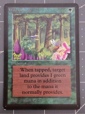 MTG ⭐ Beta Edition ⭐ Wild Growth ⭐ Vintage Legacy ⭐ - Image 1 of 2