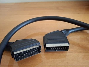  SCART to SCART lead 1.4M cable HIGH PERFORMANCE DOUBLE SHIELDED full rgb - Picture 1 of 3