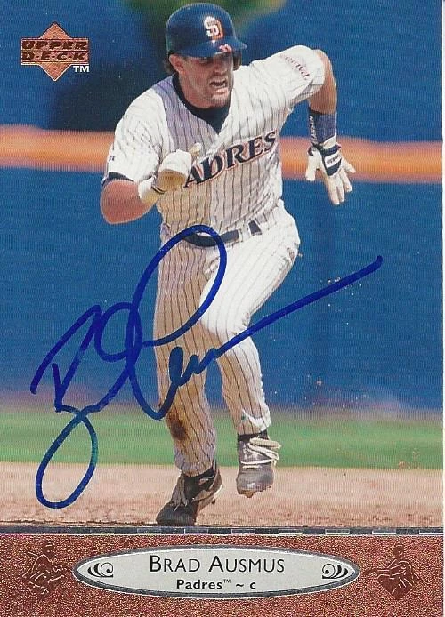Brad Ausmus San Diego Padres 1996 Upper Deck Signed Card - Image 1 of 1