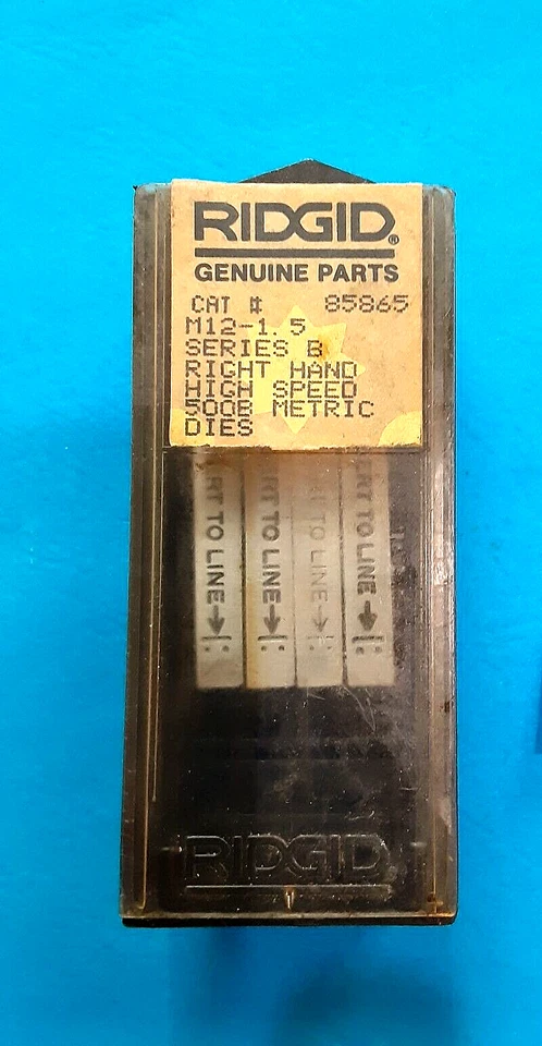 RIDGID 85865 M12-1.5 METRIC Pipe Dies - Image 1 of 1
