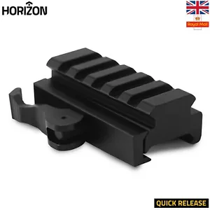 5 Slot Picatinny Weaver Rail Riser Mount Handguard Rail Quick Release 20mm UK - Picture 1 of 6