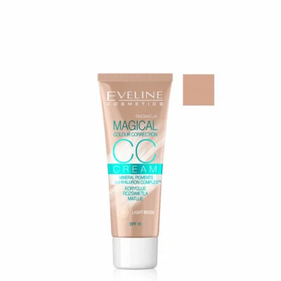 Eveline Cosmetics Magical Colour Correction CC Cream 52 Medium Beige SPF15 30ml - Image 1 of 2