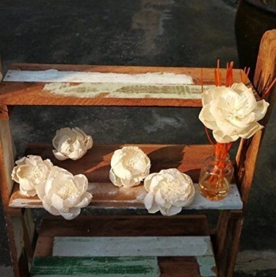 15 New Peony Roses Artificial Sola Wood Flower Diffuser Flowers 5 cm Dia. - Image 1 of 4